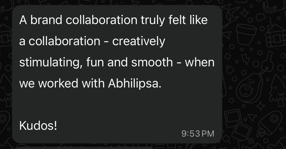 WhatsApp feedback screenshot 1